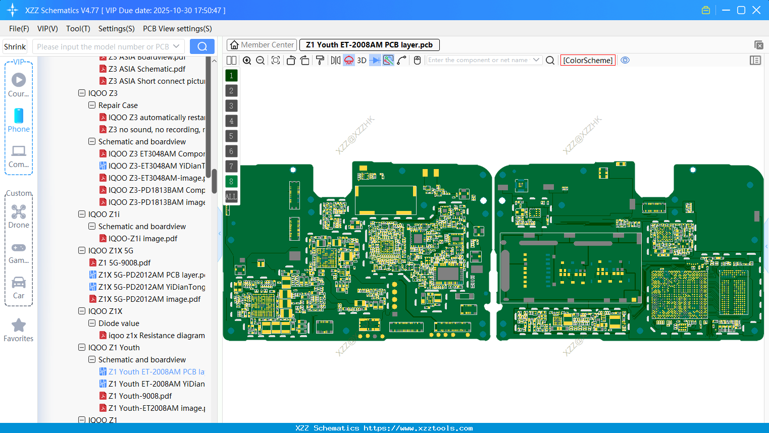VIVO Z1 Youth ET-2008AM PCB Layer